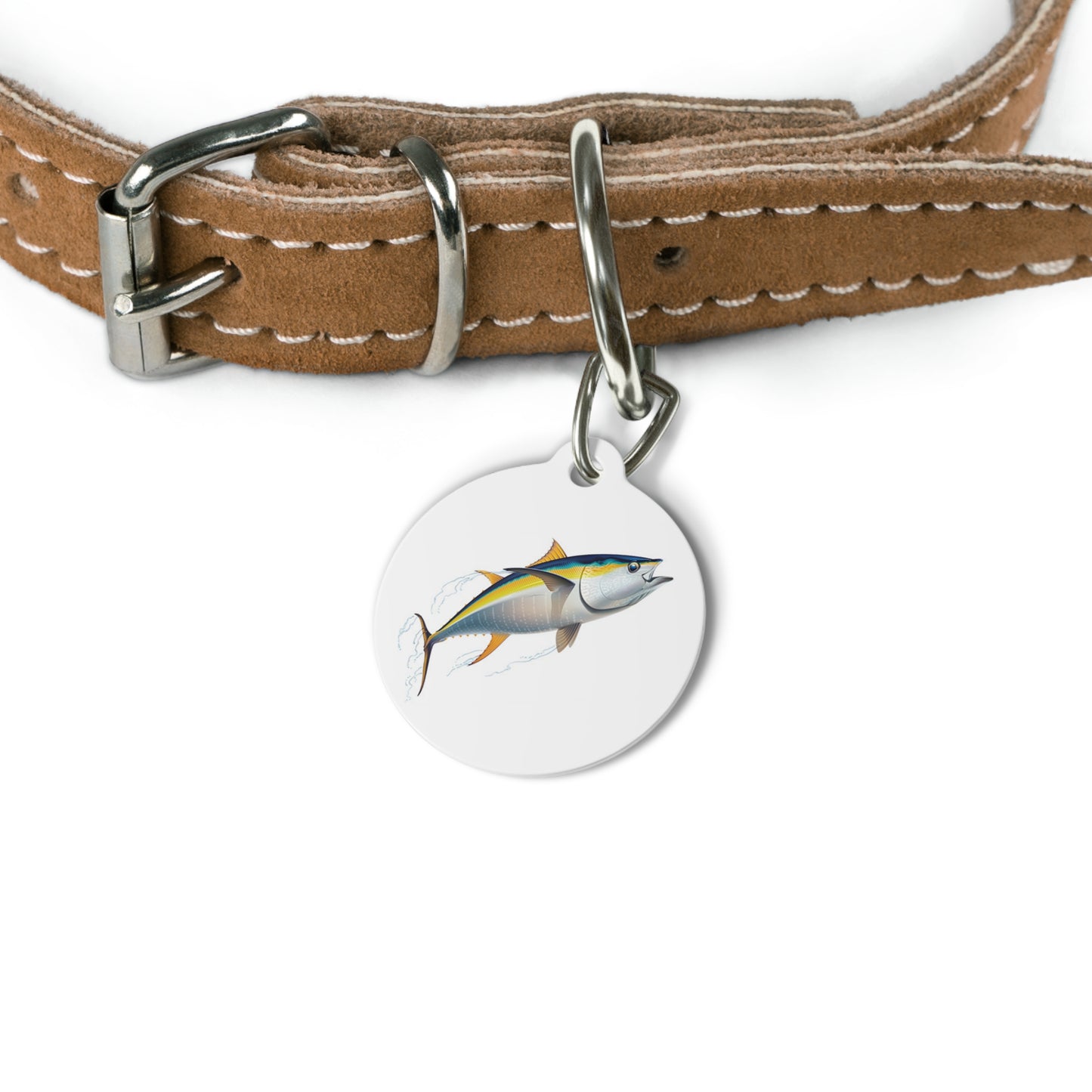 Tuna Pet ID Tag, Customizable Text Lines