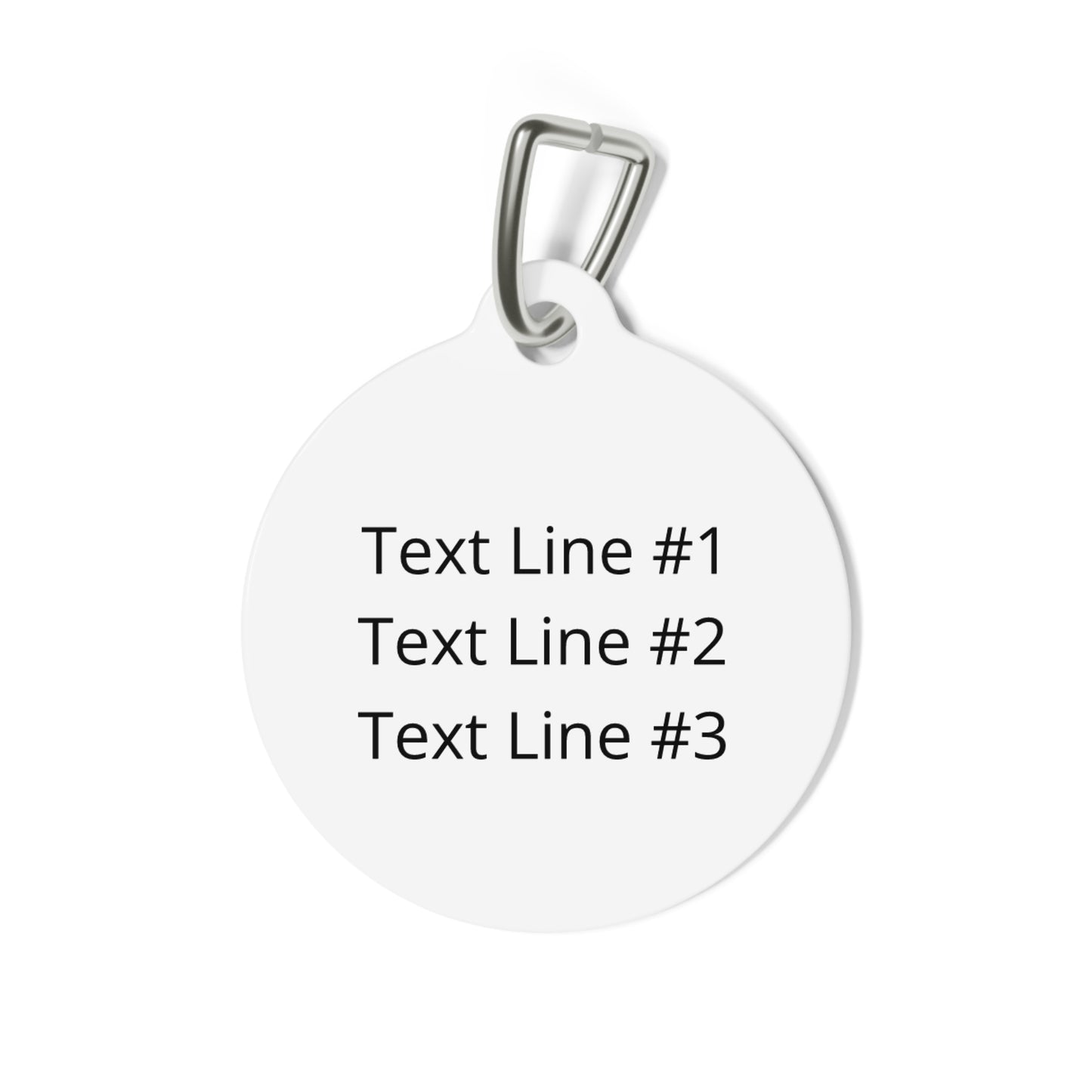 Alien Face Pet ID Tag, Customizable Text Lines