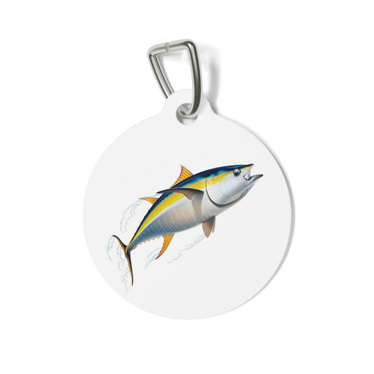 Tuna Pet ID Tag, Customizable Text Lines